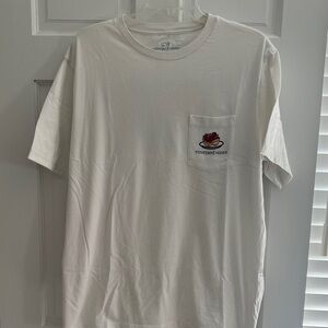 Vineyard Vines White Short-Sleeve Pocket Tee